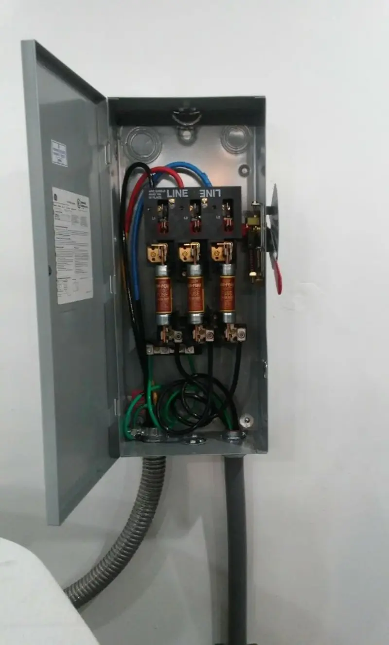 Three-phase disconnect switch installed for Electrical Wiring & Rewiring in Elfers